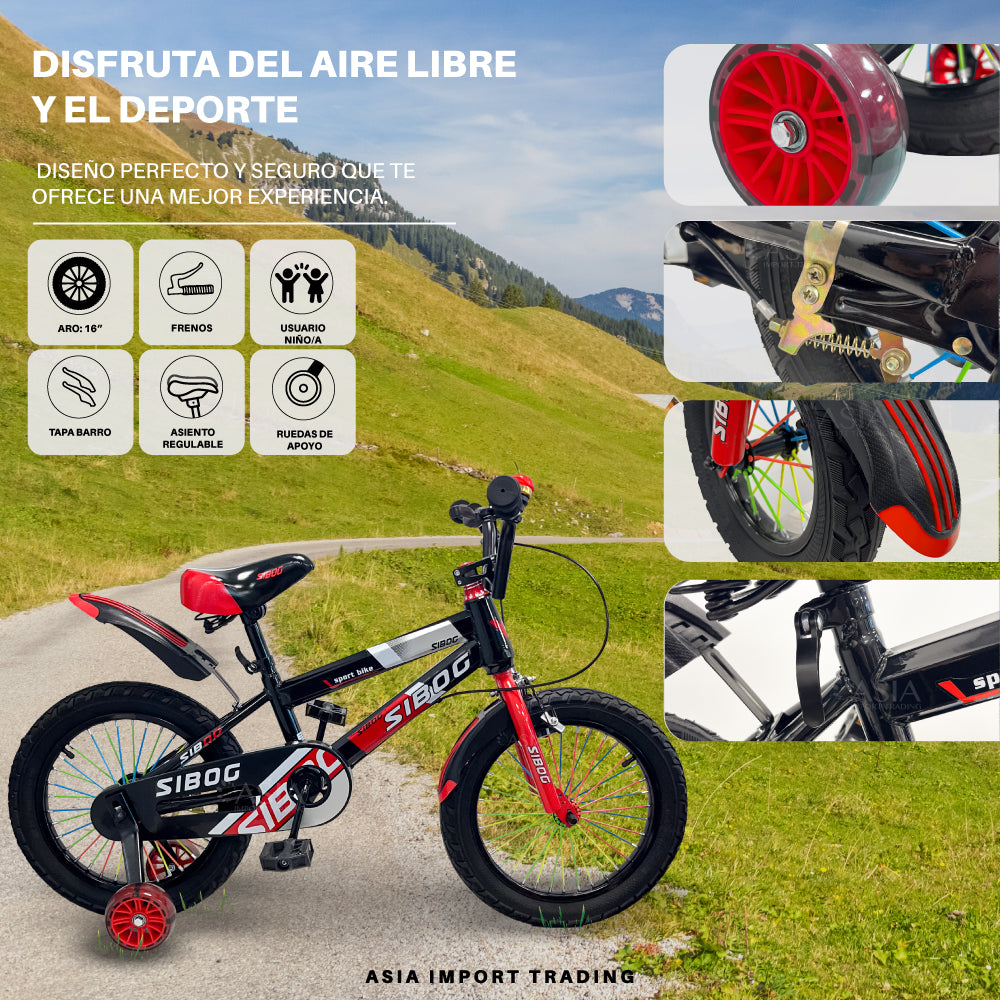 Bicicleta Infantil Aro 16 Roja