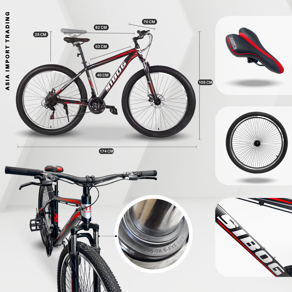 Bicicleta Mountain Bike Aluminio Aro 27,5 Roja