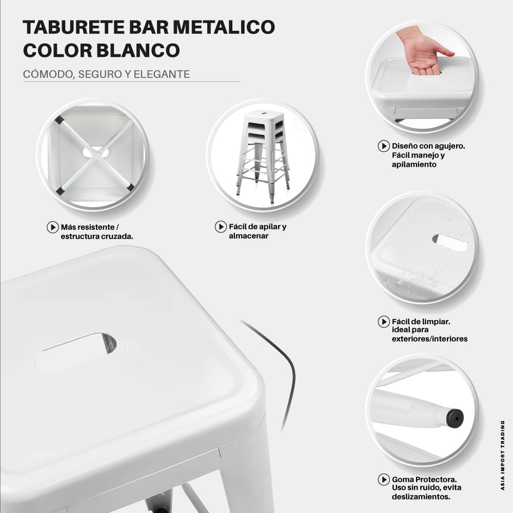 Piso de Bar Blanco Home&Design