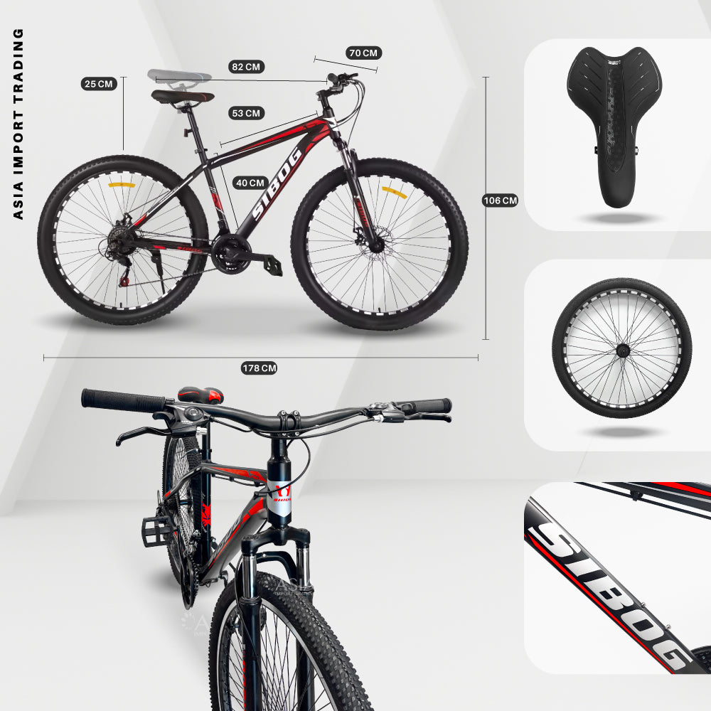 Bicicleta Mountain Bike Aro 29 Roja