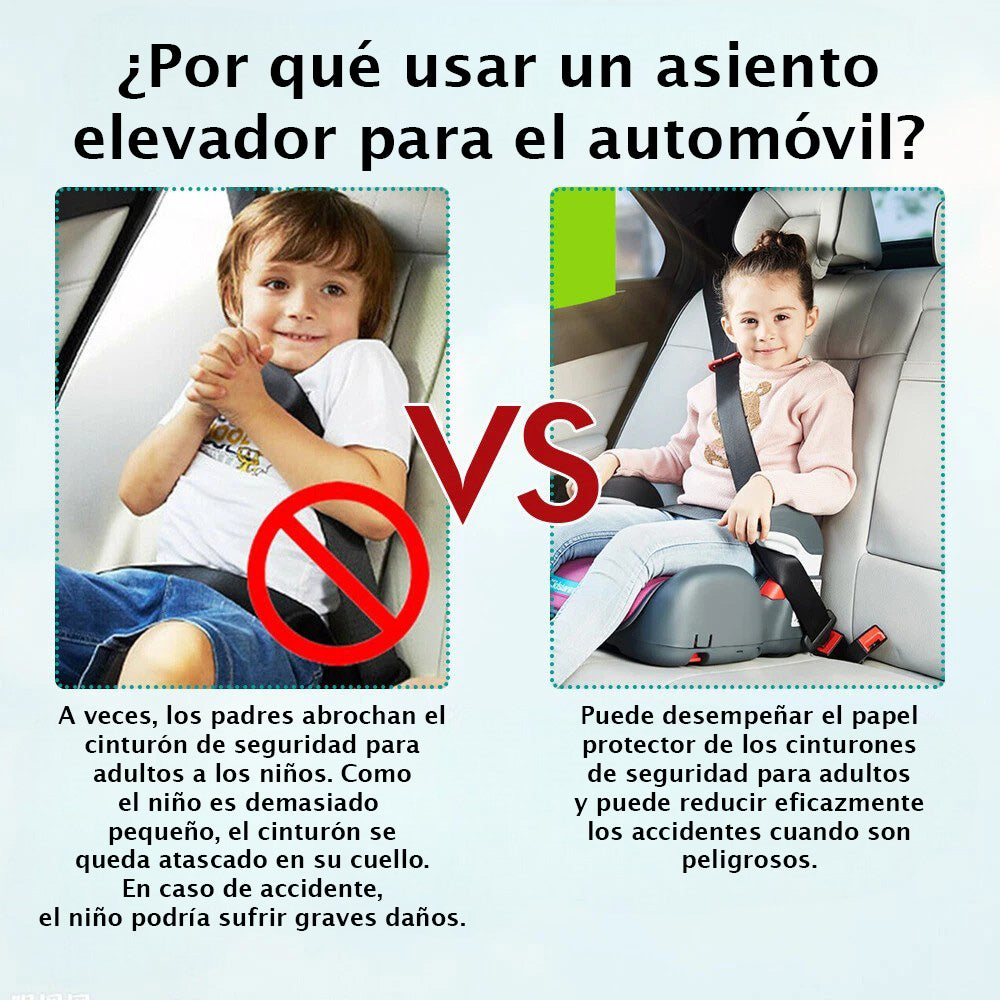 Alzador de Auto Kidstar Booster Azul con Portavasos | 22–36 kg (5–12 años)