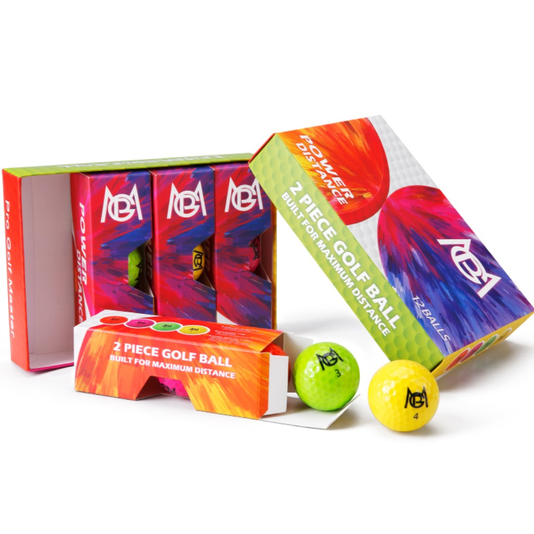 Set de 12 Pelotas de Golf Multicolor - ColorDrive 12