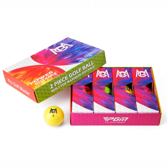 Set de 12 Pelotas de Golf Multicolor - ColorDrive 12