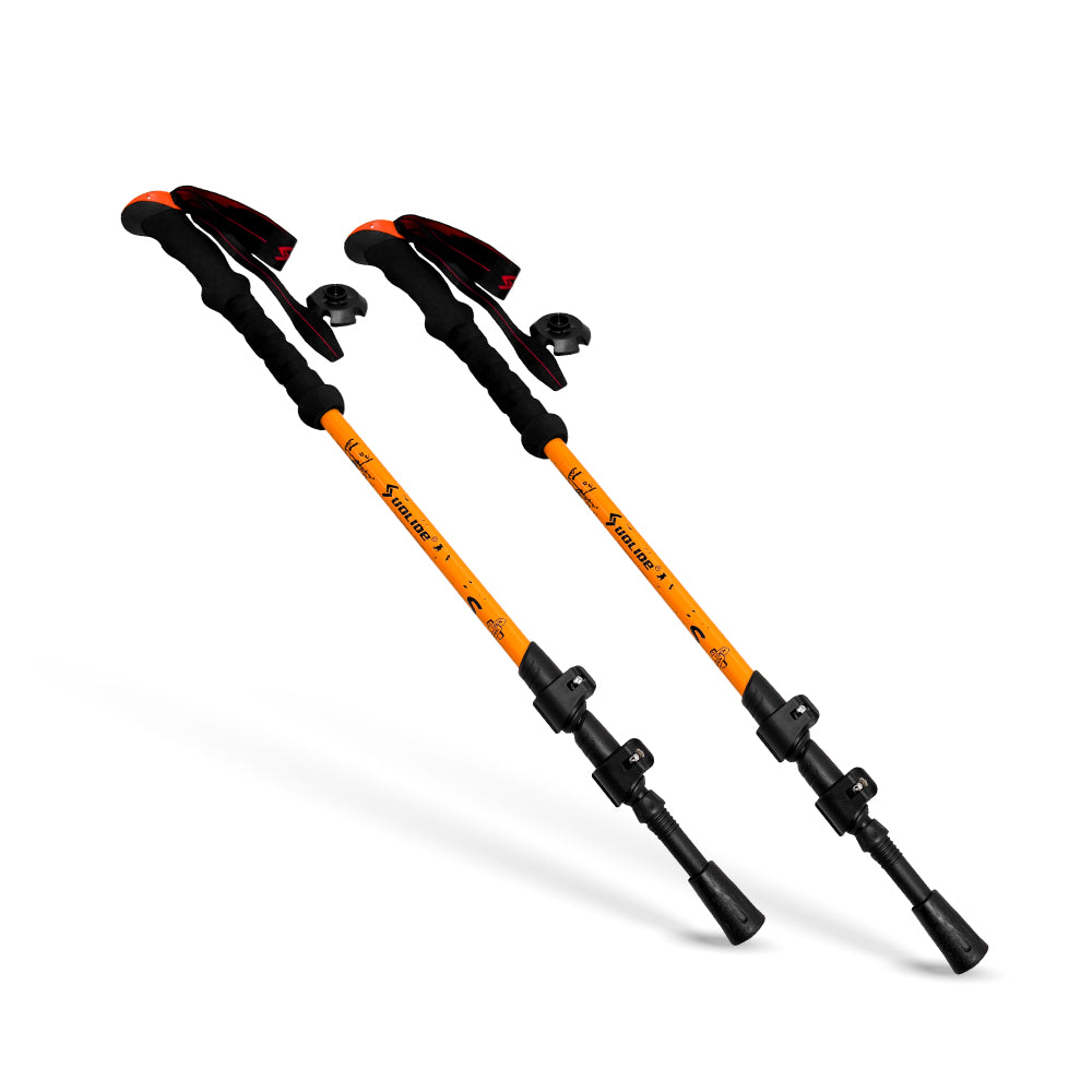Pack de 2 Bastones Trekking Naranjo