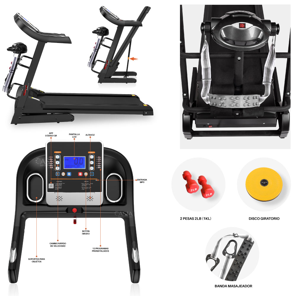 Trotadora con Masajeador TREADMILL T600MN