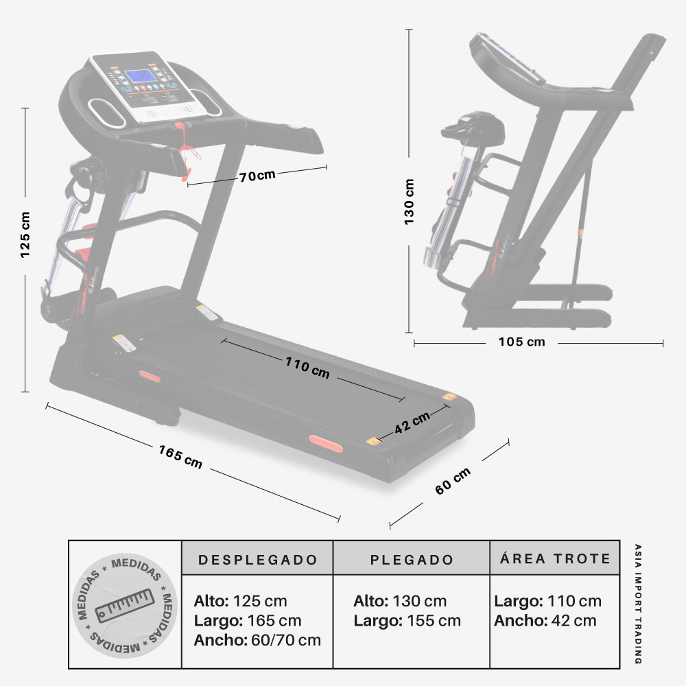 Trotadora con Masajeador TREADMILL T600MN