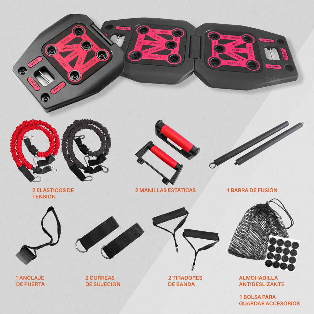 Tabla para Fexiones Multiuso con Bandas Elasticas