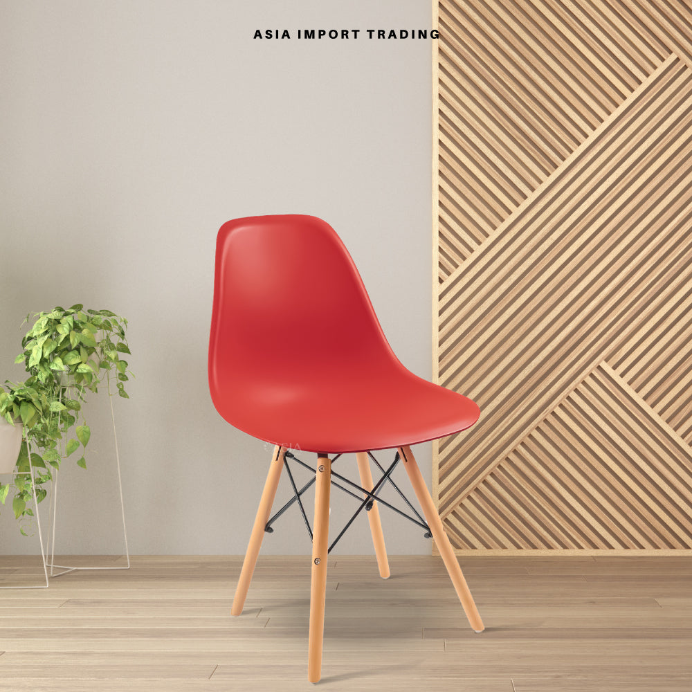Silla estilo moderno Roja