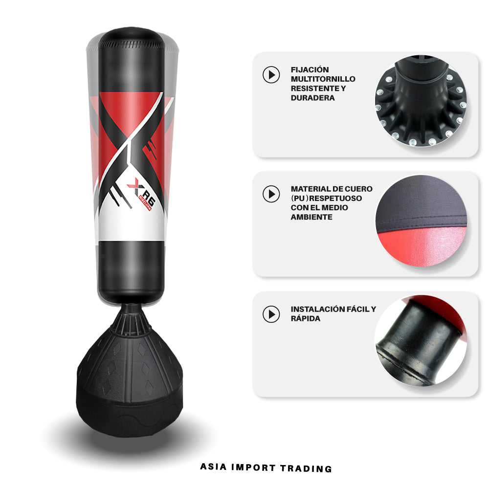 Saco de Boxeo de Pie con Base Rellenable 1,85 mt