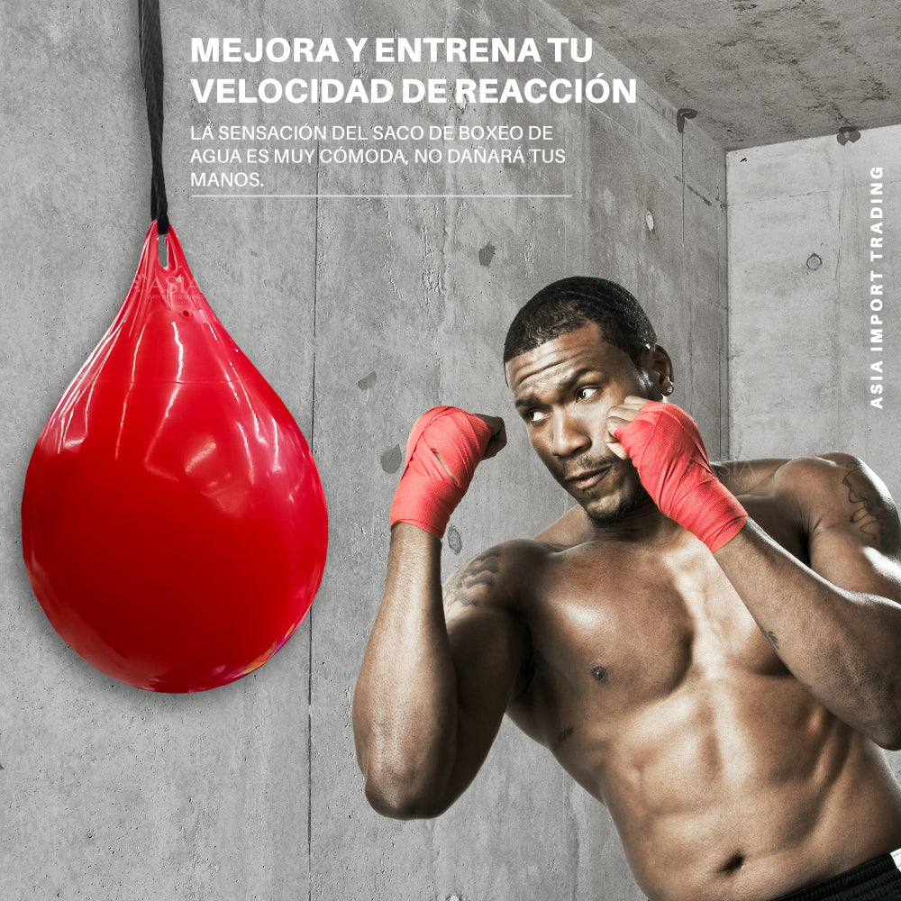Pera de Boxeo Roja rellenable con agua