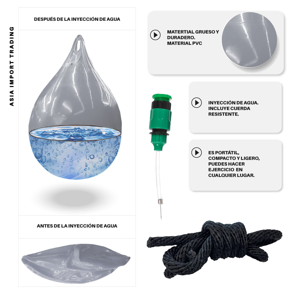 Pera de Boxeo rellenable con Agua