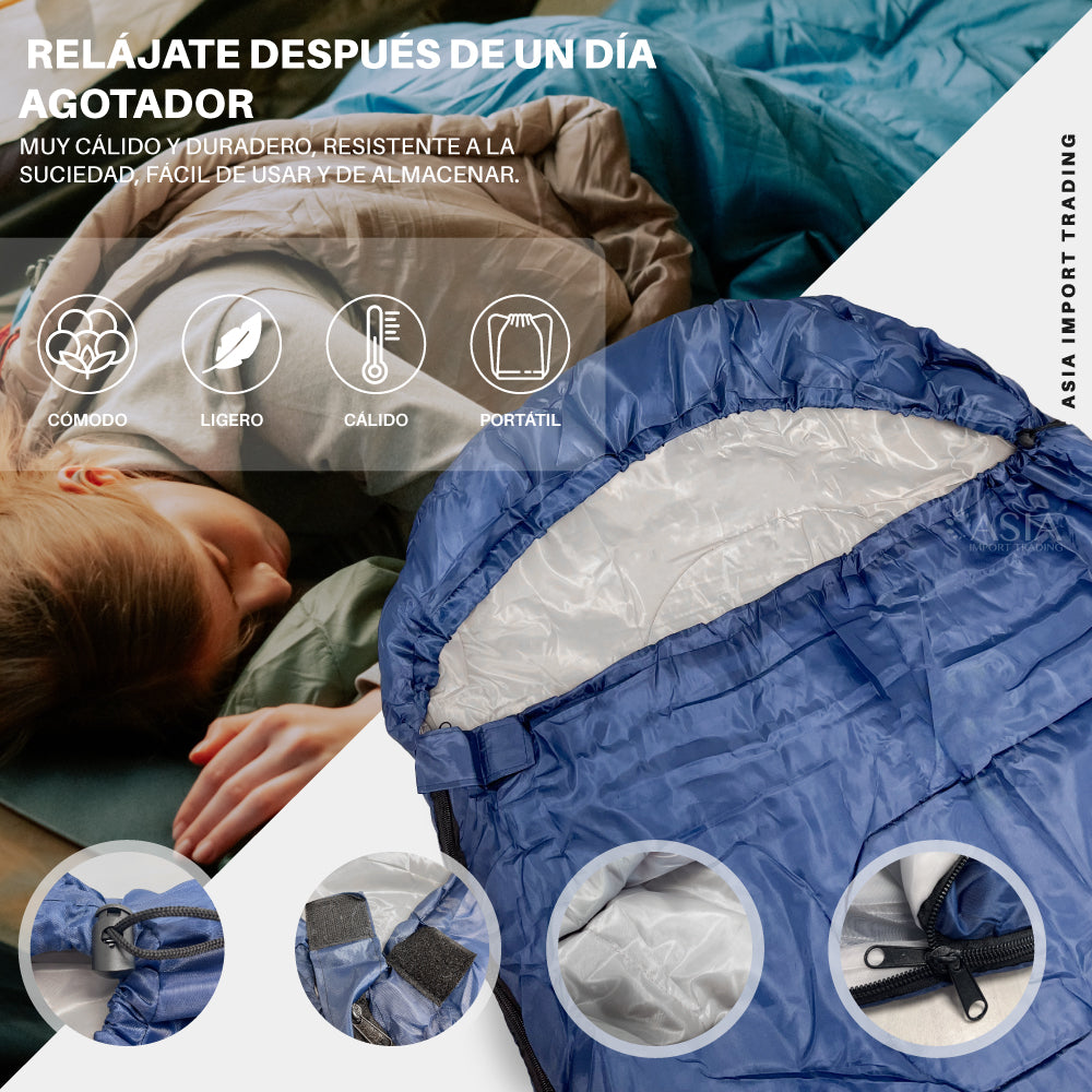 Saco de Dormir Extendible color Azul Marino