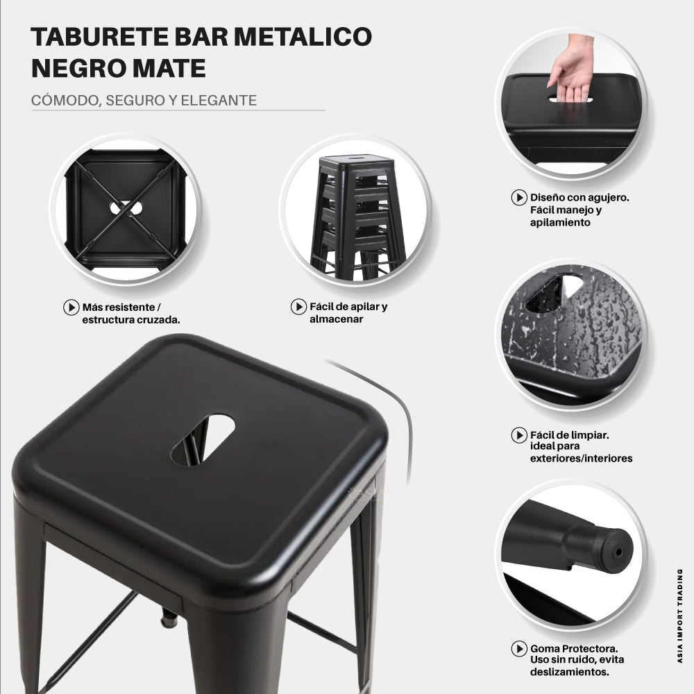 Piso de Bar Negro Home & Design
