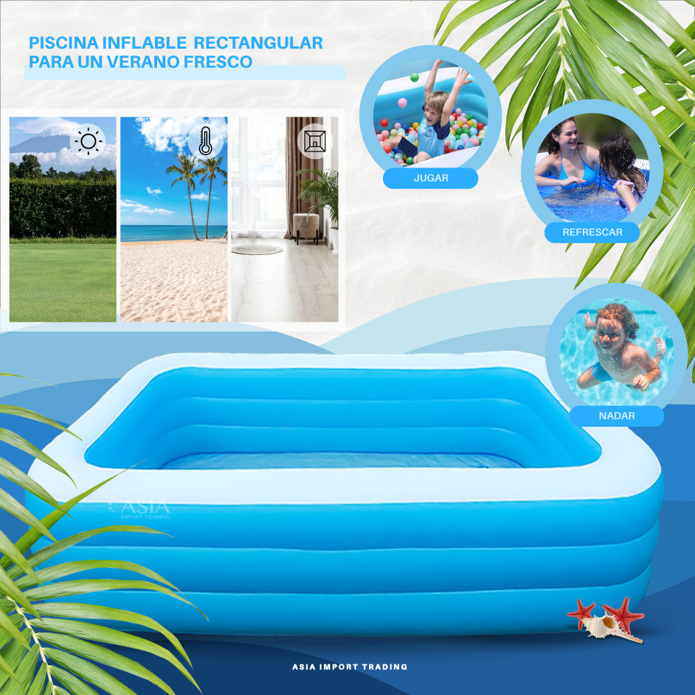 Piscina Inflable Rectangular 305cm