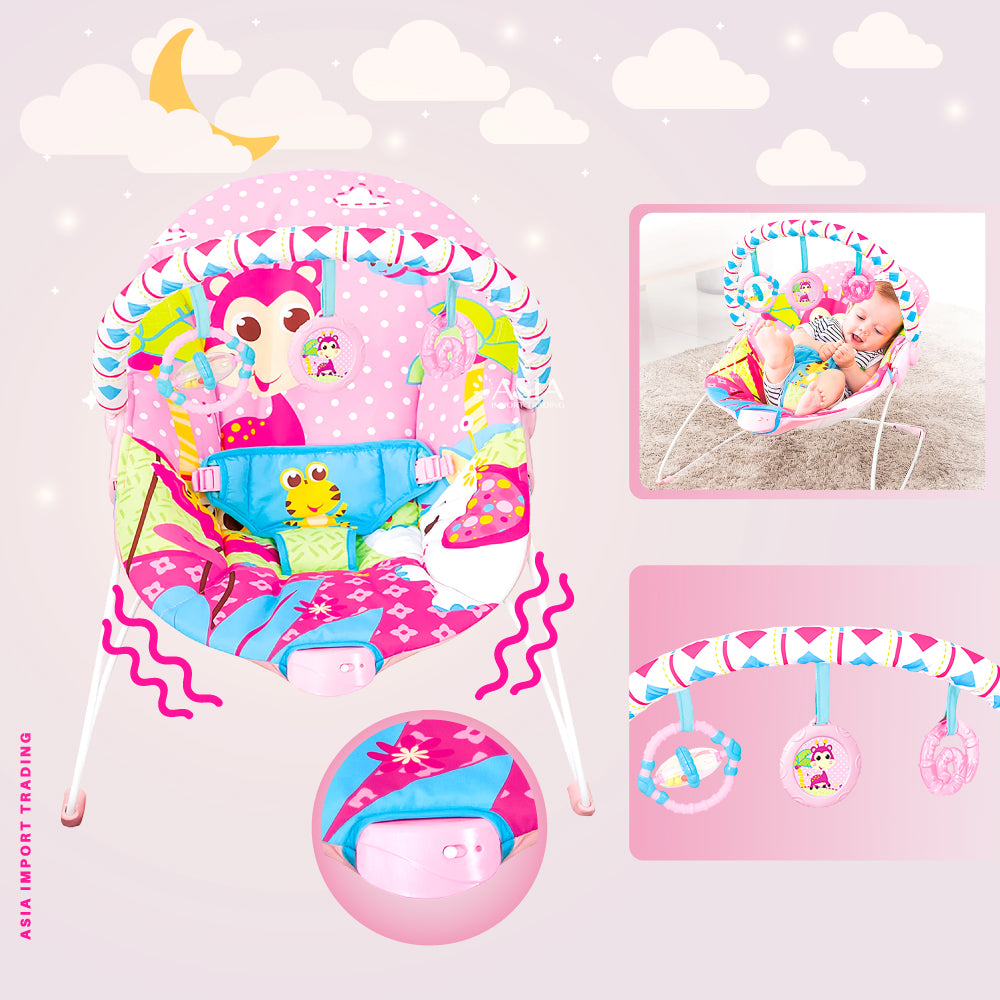 Mecedora con Vibracion color Rosado