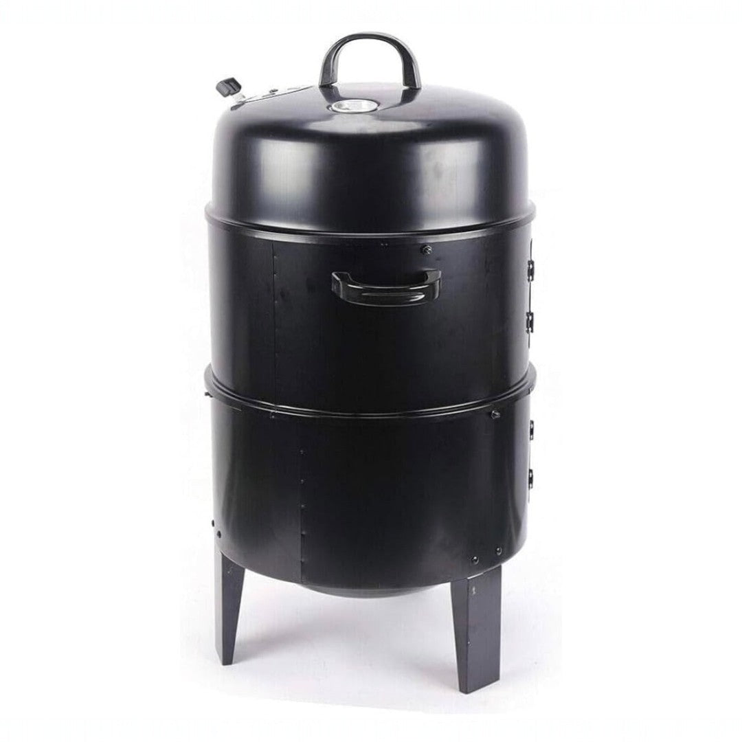 Ahumador Barril Vertical 3-en-1 40×72 cm – SmokeTower