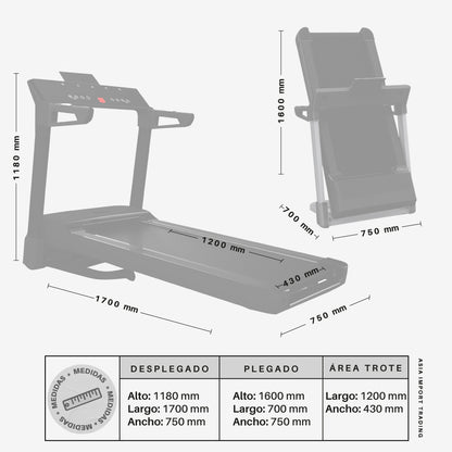 Trotadora Multifuncional TREADMILL A8 A