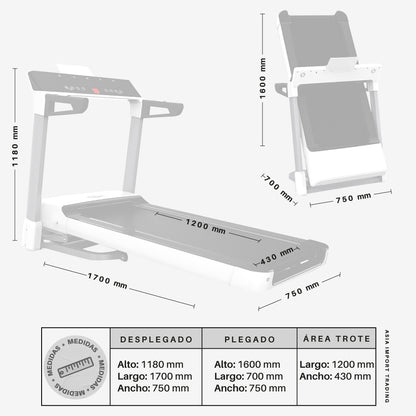 Trotadora Multifuncional TREADMILL A8 B