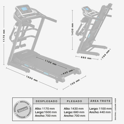 Trotadora Multifuncional TREADMILL 8001
