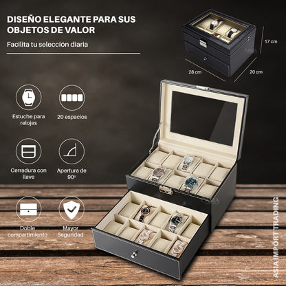 Caja organizadora 20 relojes