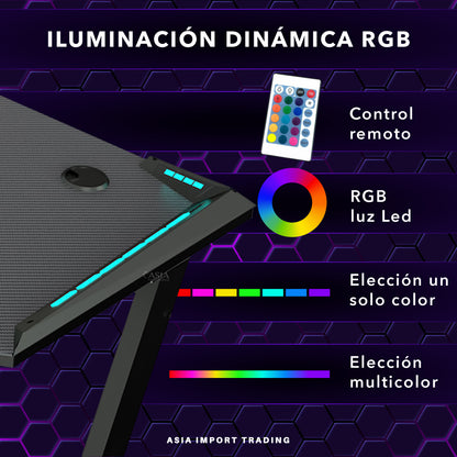 Escritorio Gamer RGB Pro 120 cm