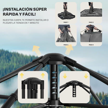 Carpa Domo Shunfeng 2-3 Personas Impermeable Outdoor