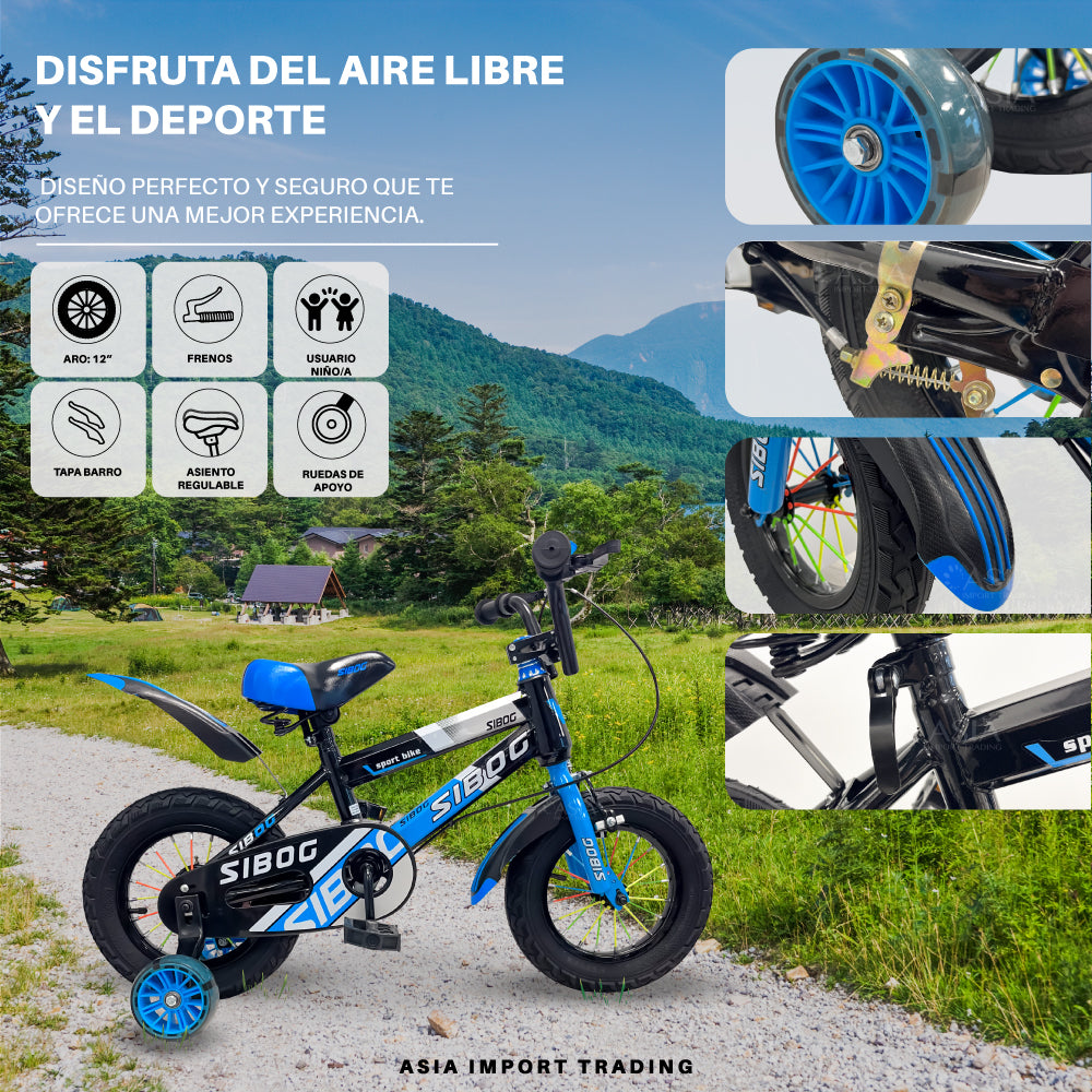 Bicicleta Infantil Aro 12 Azul