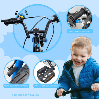 Bicicleta Infantil Aro 12 Azul