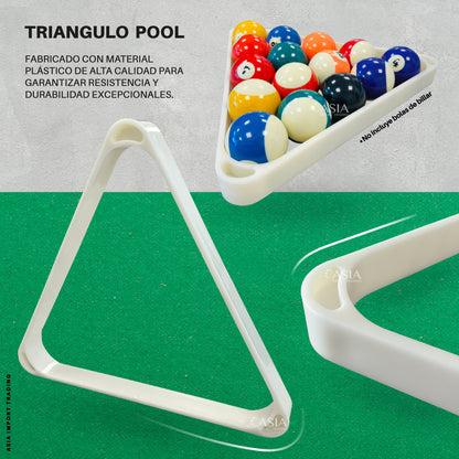 Triangulo para mesa de Pool
