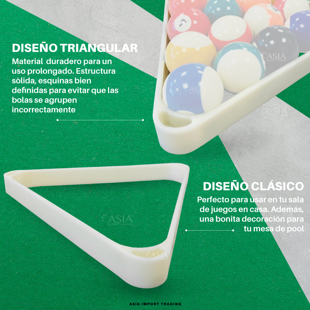 Triangulo para mesa de Pool