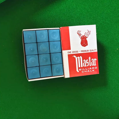 Tiza Master para Taco de Billar – 12 Unidades Azul
