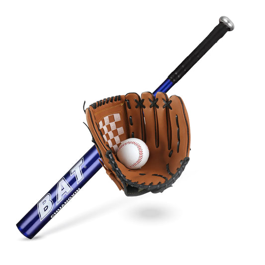 Set Baseball Bate Aluminio Azul