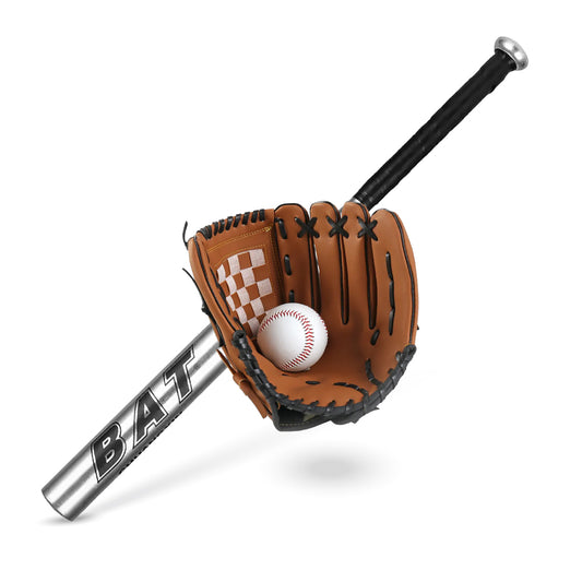 Set Baseball Bate Aluminio Gris