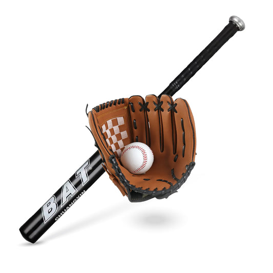 Set Baseball Bate Aluminio Negro