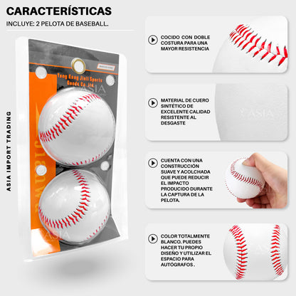 Set 2 pelotas de Baseball