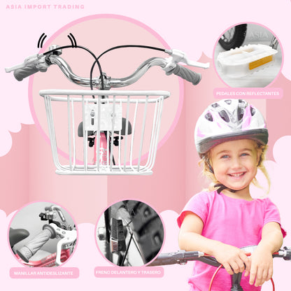 Bicicleta Infantil Aro 12 Rosada