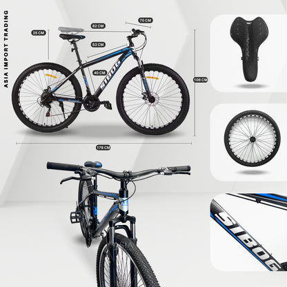Bicicleta Mountain Bike Aro 29 Azul