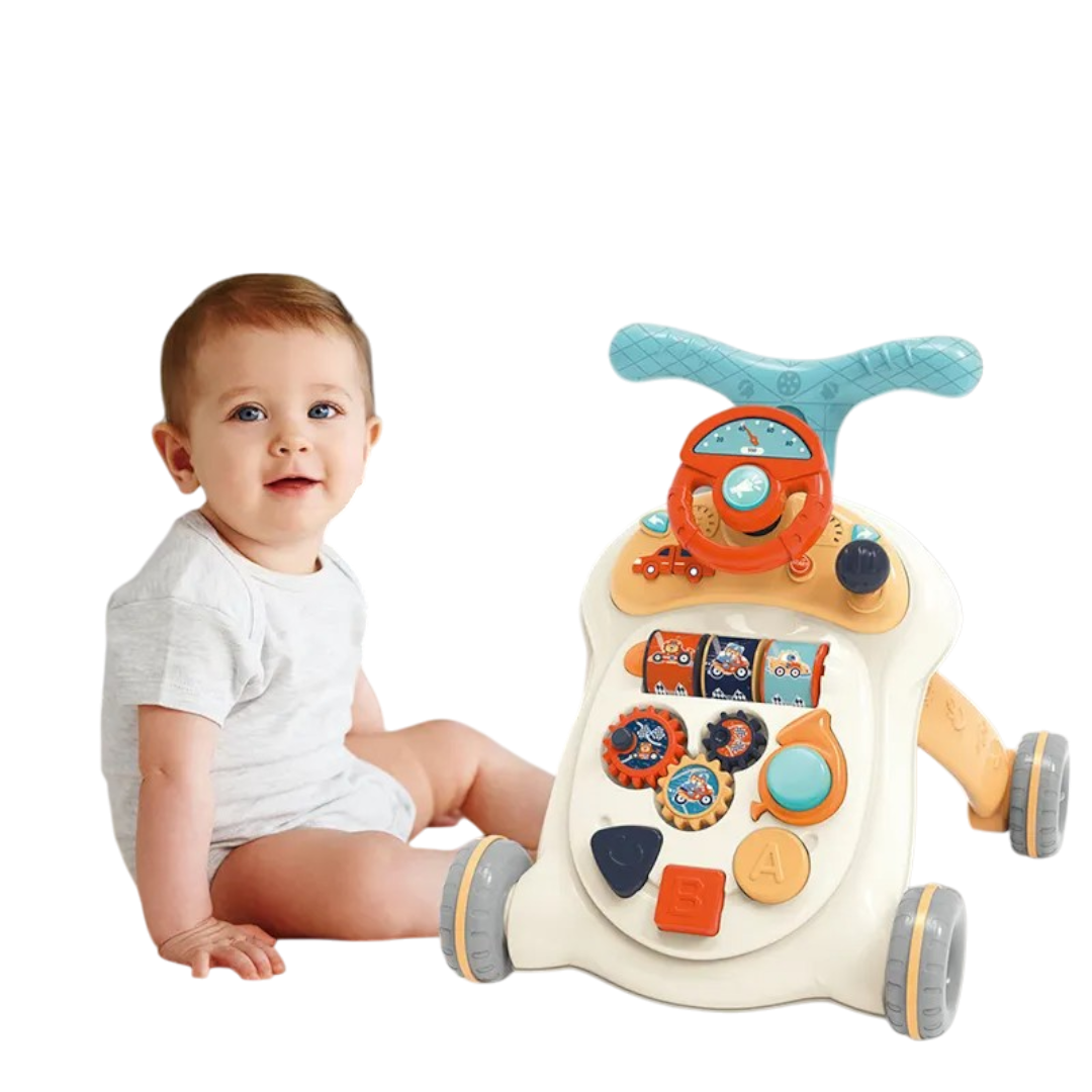 Andador Infantil Multifuncional con Juegos y Volante Musical