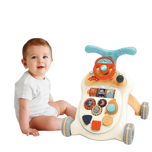 Andador Infantil Multifuncional con Juegos y Volante Musical
