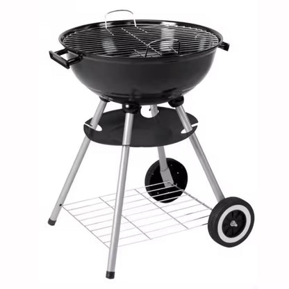 Parrilla a Carbón con Tapa y Ruedas – Tipo Kettle 43 cm