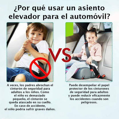 Alzador de Auto Kidstar Booster Azul con Portavasos | 22–36 kg (5–12 años)