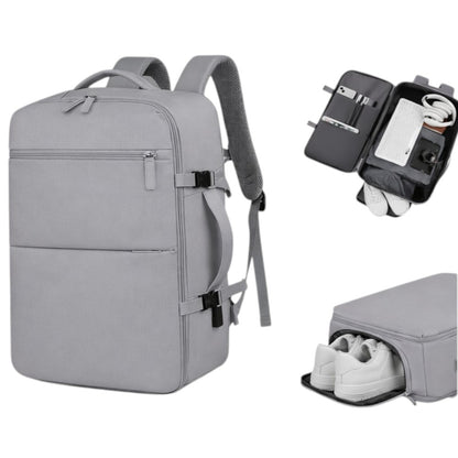 Mochila de Viaje Expandible color Gris