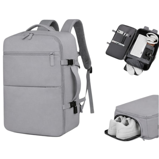 Mochila de Viaje Expandible color Gris
