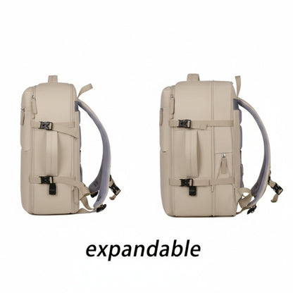 Mochila de Viaje Expandible color Beige