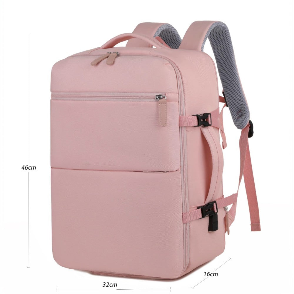 Mochila de Viaje Expandible color Rosado