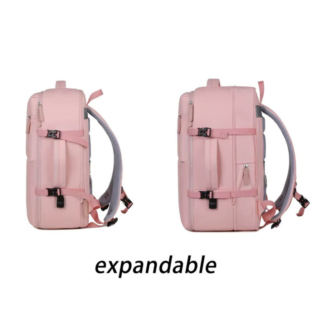 Mochila de Viaje Expandible color Rosado
