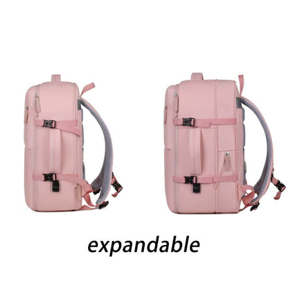 Mochila de Viaje Expandible color Rosado