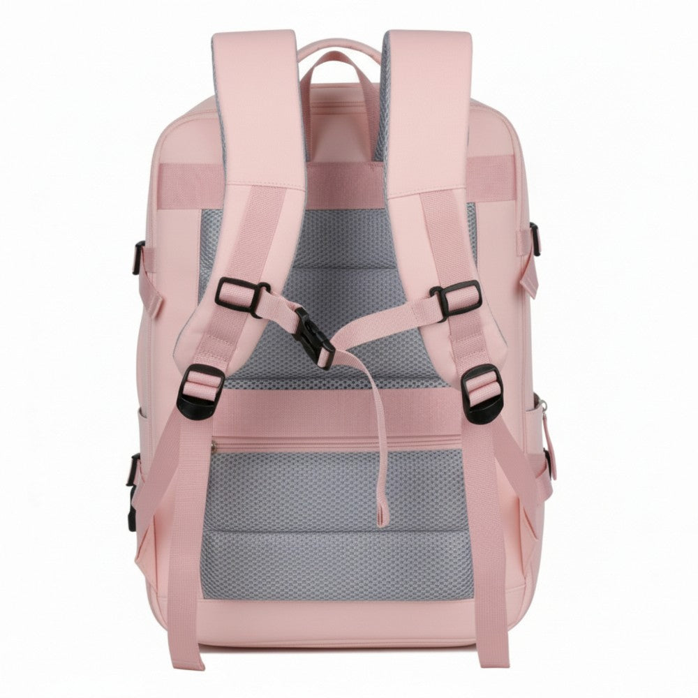 Mochila de Viaje Expandible color Rosado