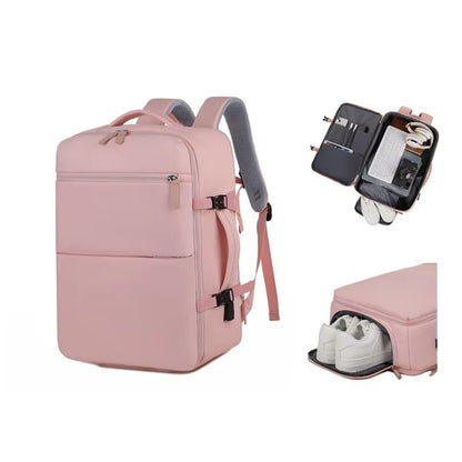 Mochila de Viaje Expandible color Rosado
