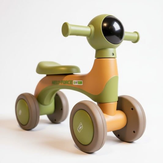 Correpasillo Infantil 4 Ruedas de Aprendizaje con Música y Luces Verde-Amarillo